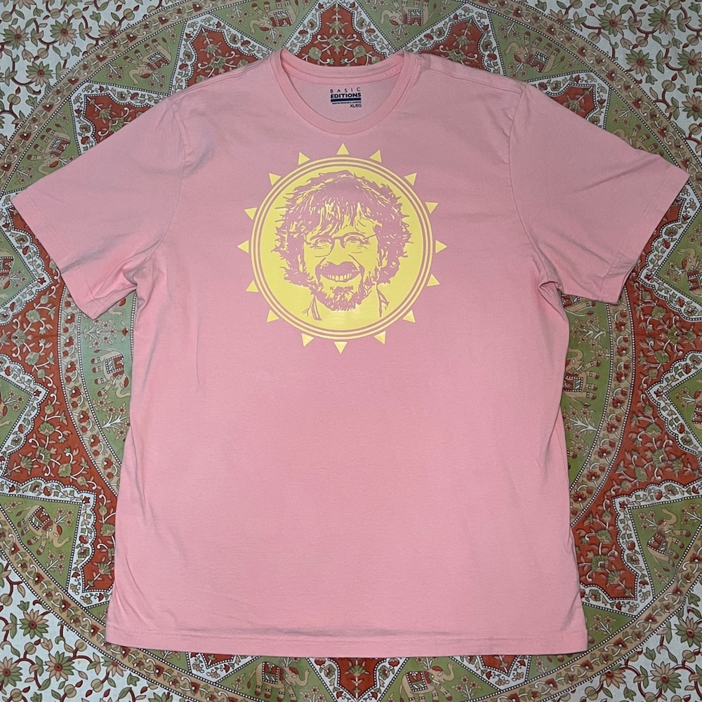 Pink Lemonade Sunshine Trey Basic Editions Tee (Men’s XL - Yellow/Pink)